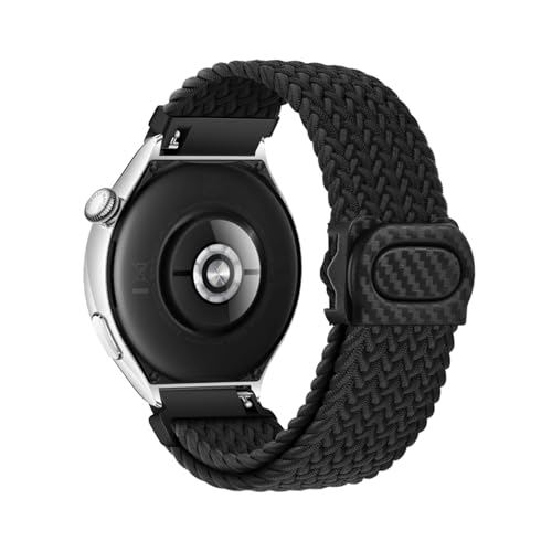 Geflochtenes Armband Kompatibel für Huawei Watch GT 2E Armbänder für Damen Herren 22MM Ersatzarmband Solo Loop Armband Nylon Sport Elastisches Band für Huawei Watch GT 2E (G,22MM) von HAZARA
