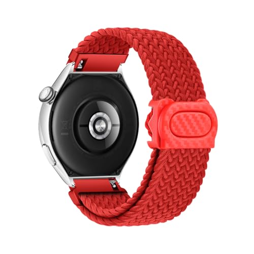 Geflochtenes Armband für Huawei Watch 4 Pro Armbänder für Damen Herren 22MM Ersatzarmband Solo Loop für Huawei Watch 4 Pro Armband Nylon Sport Band für Huawei Watch 4 Pro (K,22MM) von HAZARA