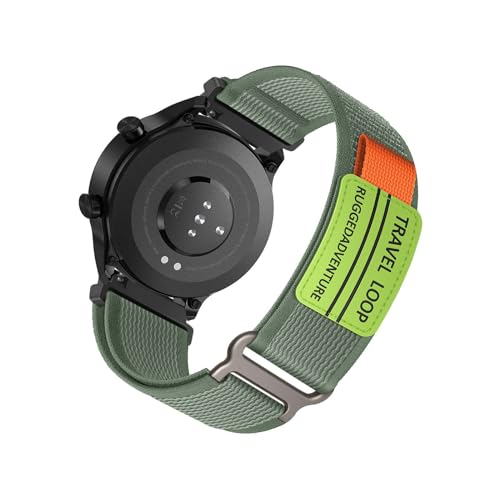 Nylon Armband Kompatibel mit Honor Watch 4 Pro Armbänder Sport Armband für Damen Herren Sportarmband Adjustable Textil Loop Ersatzarmband für Honor Watch 4 Pro (G,Nylon) von HAZARA