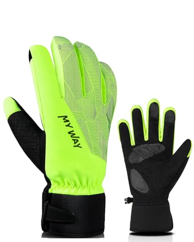 Handschuhe Winter Fahrradhandschuhe Herren Damen, Ski Handschuhe Wasserdicht Touch Screen Anti-Rutsch Full Finger Handschuhe für Laufen, Fahren, Radfahren Handschuhe Winter Fahrradhandschuhe Herren Damen, Ski Handschuhe Wasserdicht Touch Screen Anti-Rutsch Full Finger Handschuhe für Laufen, Fahren, Radfahren von HAZENS