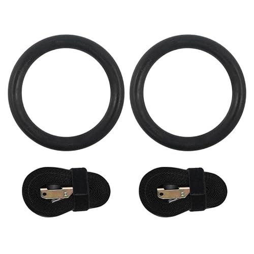 HBALDTEDC Gymnastik Ringe Set, Gymnastikring Gymnastikring Übung Fitness Fitnessstudio Heimsport Verstellbarer Fitness-Klimmzüge Muscle-Up-Trainingsring von HBALDTEDC