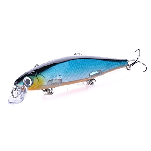 HBALDTEDC Soft Fishing Köder, Angelköder, 10 Stück, große Fische, Angelköder, schwimmender Harter Köder for Hecht-Angelgerät, 110 mm, 13 g. Einfach und praktisch(S) von HBALDTEDC