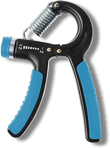 Handtrainer Unterarmtrainer Einstellbar Griffkraft Trainer Unterarm Trainingsgerät Hand Grip Strength Trainer 5–60 Kg,mit rutschfestem Gummi Forearm Gripper Tragbarer Fingertrainer Ergotherapie (BLAU) von HCT STYLE