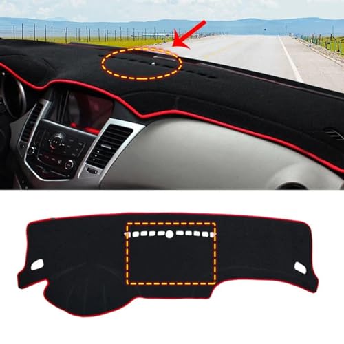 HCXNBS Auto Armaturenbrett Abdeckung, passend für Chevrolet Cruze 2009-2015 Instrument Deck Sonnenschutz Matte Anti-Rutsch Pad Zubehör von HCXNBS