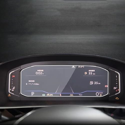 HCXNBS Passend für VW Passat 2020-2023 Autoinnenraum Instrumententafel Membran LCD-Bildschirm Schutzfolie aus gehärtetem Glas von HCXNBS