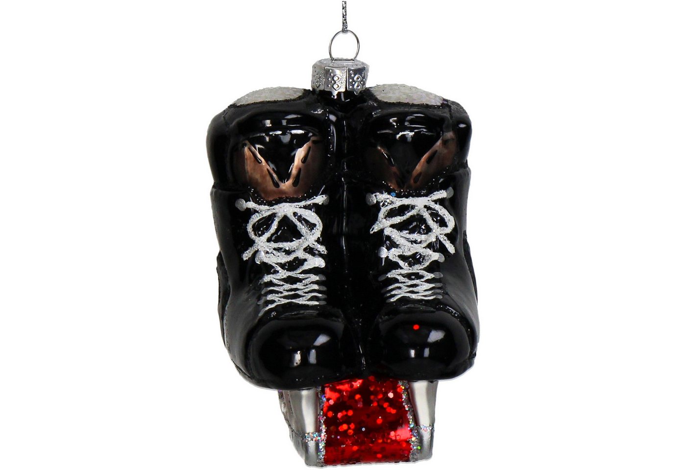 HD Collection Christbaumschmuck, Christbaumschmuck 9cm Glas Schlittschuhe Figur Schwarz HD Collection Christbaumschmuck, Christbaumschmuck 9cm Glas Schlittschuhe Figur Schwarz von HD Collection