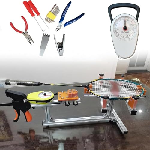 Badminton Racquet Stringing Machine, Tabletop Racket Stringing Machine,Badminton Racket Stringer for Squash&Tennis & Badminton Racket,kit Include Racquet Stringing Auxiliary von HDCCDM