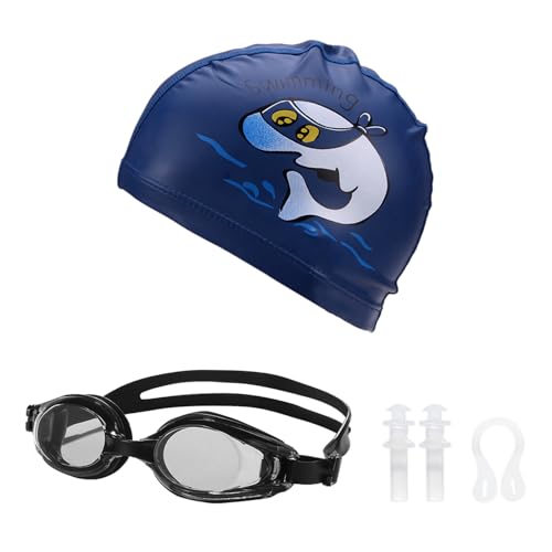 1 Stück Kinder-Badekappe, 1 Stück Schutzbrille, 1 Stück Nasenklammer, 1 Paar Ohrstöpsel, Elastische Kinder-Badekappe, Niedliche Muster-Badekappe, Delfin-Badekappe 1 Stück Kinder-Badekappe, 1 Stück Schutzbrille, 1 Stück Nasenklammer, 1 Paar Ohrstöpsel, Elastische Kinder-Badekappe, Niedliche Muster-Badekappe, Delfin-Badekappe von HDGSAFD