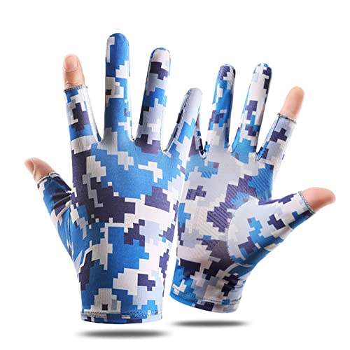 HDKEAN Klassische Zwei-Finger-Handschuhe, Camouflage-Handschuhe, atmungsaktiv, kühl, Vollfinger-Handschuhe für Erwachsene, Herren, Fahrradhandschuhe für Herren, Rennrad, Damen, Fahrradhandschuhe, von HDKEAN