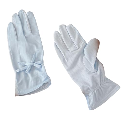 HDKEAN Kühlende Handschuhe für Damen, UV-Sonnenschutz, Sonnenschutz, Outdoor-Aktivitätshandschuhe, Eisseide, Kühlhandschuhe für den Außenbereich von HDKEAN