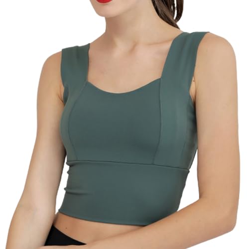 HDKEAN Nahtloser Sport-BH für Damen, gepolsterte Unterstützung, Workout, Bralette, schnell trocknendes Crop Top von HDKEAN