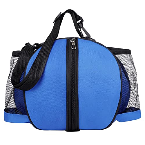 HDKEAN Rucksack, Basketball-Schultertasche, Outdoor-Sporttasche mit zwei elastischen Seitentaschen, Fußballhalter für Volleyball, Fitnessstudio, Reisen von HDKEAN