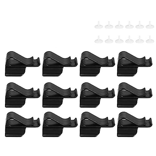 Putter-Klemmhalter für Schlägertaschen, ABS, schwarz, 12 Stück von HDKEAN