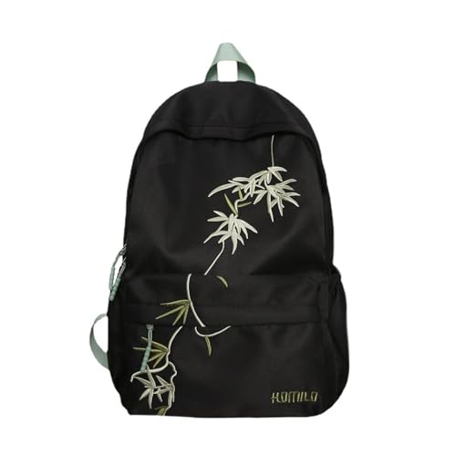 Damen Rucksack Studenten Schulrucksack Asiatischer Bambus Rucksack Lässige Tagesrucksäcke Herren Laptop Rucksack Reiserucksack von HDOYTXXM