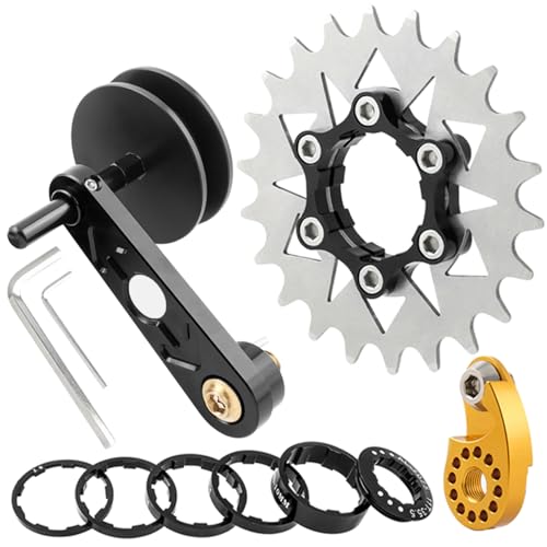 HDOYTXXM Fahrräder Single Speed ​​Adjuster Single Speed ​​Kettenspanner Kassetten Zahnräder Fahrrad Kettenspanner von HDOYTXXM