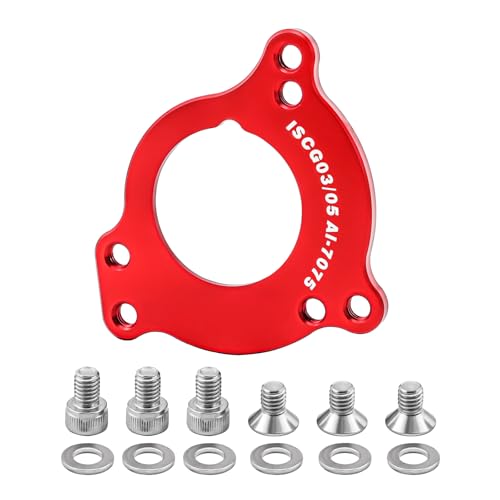 HDOYTXXM Fahrräder Tretlager Platte Kettenführung Aluminium Umwandlung Sitze Tretlager Adapter Kette Umwandlung Mit Schrauben von HDOYTXXM