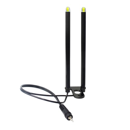 HDOYTXXM Fischerei Windproof Stick Alarm Zahnrad Hakenstangen Stange Tragbare Fischerei Haken Ohrstange Mit LED Licht Einfach Zu Installation von HDOYTXXM