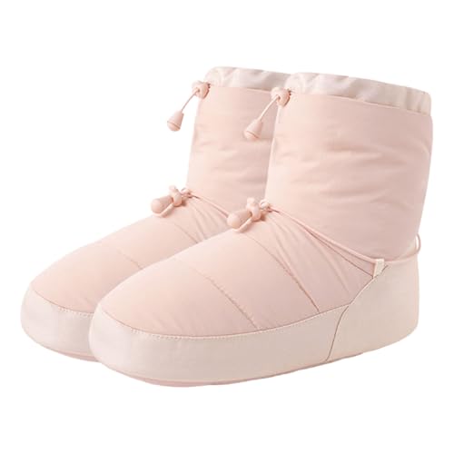 HDOYTXXM Mädchen Damen Ballettschuhe Tanzstiefel Warmer Ballettstiefel Mit Gummiband Kinder Winterstiefel Wärmt Trainingsschuhe Auf von HDOYTXXM