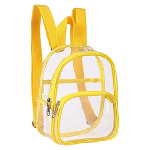 HDOYTXXM PVC Rucksack Für Damen Herren Mädchen Schüler Schulrucksack Durchsichtiger Rucksack Stadion Genehmigungsrucksack Durchsichtiger Rucksack von HDOYTXXM