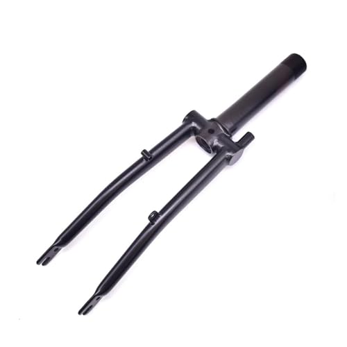 HDQDF Kompatibel mit Fahrradgabel, kompatibel mit Brompton-Fahrrad-Vorderradgabel, hinterer Dreiecksrahmen, leicht, 40,6 cm, kompatibel mit kompatibel mit Teilen in Originalgröße(Black front fork) von HDQDF