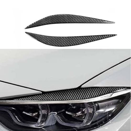 Autoscheinwerfer-Augenbrauen, für BMW F32 F33 F36 F80 M3 F82 F83 M4, modifizierte Aufkleber zur Dekoration der Augenlidabdeckung, in Carbonfaser-Optik von HDXIN