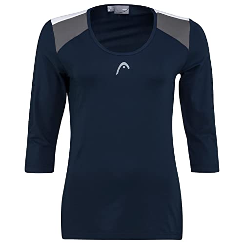 HEAD CLUB 22 Tech 3/4 Shirt Women, blau, XS von HEAD