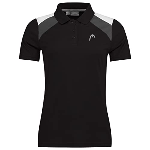 HEAD CLUB 22 Tech Polo Shirt Women, schwarz, XS von HEAD