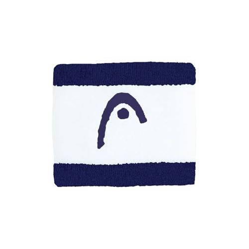 Head Unisex-Adult 2,5" Schweißband Striped, Navy/White, One Size Head Unisex-Adult 2,5" Schweißband Striped, Navy/White, One Size von HEAD