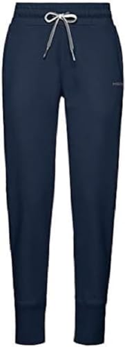 HEAD CLUB BYRON Pants JR, dunkelblau/weiß, 140 von HEAD