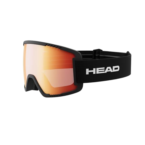 HEAD Unisex – Adult CONTEX Ski-und Snowboardbrille Skibrille, rot/schwarz, M von HEAD