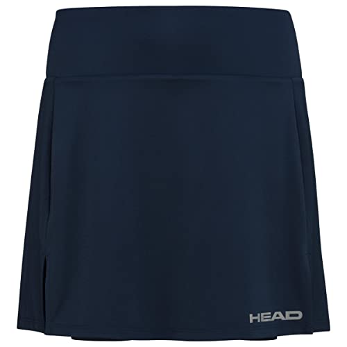 HEAD Damen Club Basic Long W Skirts, Dunkelblau, L EU von HEAD