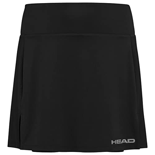 HEAD Damen Club Basic Long W Skirts, Schwarz, S EU von HEAD