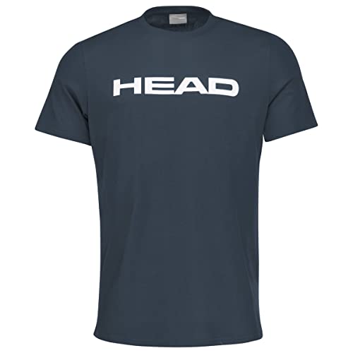 HEAD Unisex-Youth Club Basic Kinder, Navy, 110 T-Shirt, Navy, 110 EU von HEAD