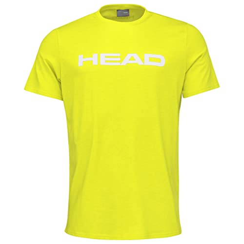 HEAD Unisex-Youth Club Basic Kinder, Gelb, 128 T-Shirt, Gelb, 128 EU von HEAD