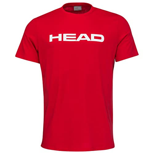 HEAD Unisex-Youth Club Basic Kinder, Rot, 110 T-Shirt, Rot, 110 EU von HEAD