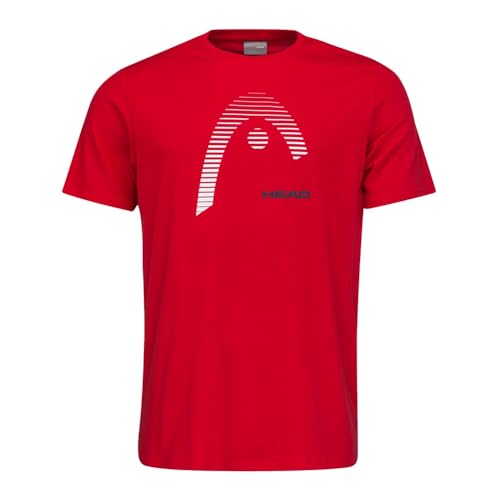 HEAD Herren Club Carl M T-Shirt, Rot, XL EU von HEAD