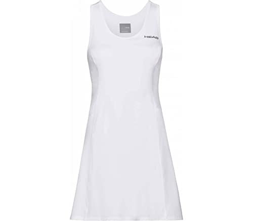 HEAD Damen Club Dress W Tennisbekleidung, Weiß, 3XL EU HEAD Damen Club Dress W Tennisbekleidung, Weiß, 3XL EU von HEAD