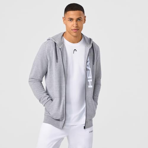 HEAD Club ORIGINAL Hoodie FZ Men, Grey Melange HEAD Club ORIGINAL Hoodie FZ Men, Grey Melange von HEAD