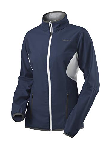 HEAD Damen, Club Trainingsjacke, Dunkelgrau Jacken, dunkelblau, XS von HEAD