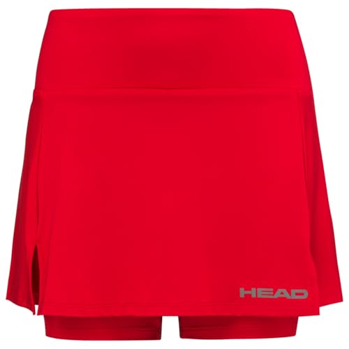 HEAD Damen Club Basic W Skorts, Rot, S EU von HEAD