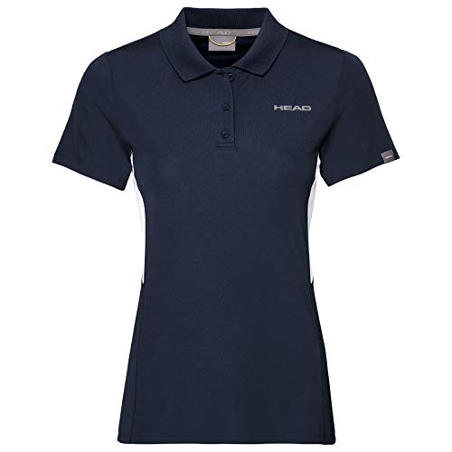 HEAD Damen Club Tech Shirt W Polos, Darkblue, L EU von HEAD