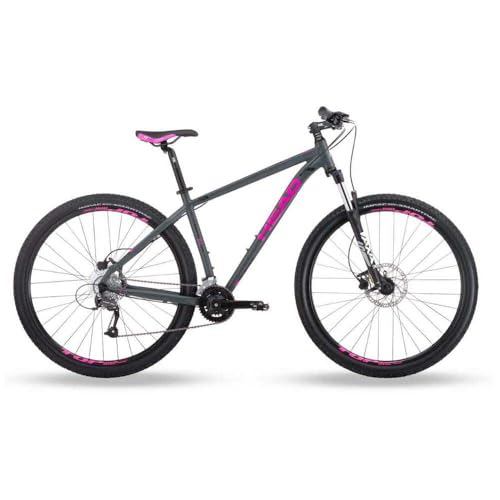 HEAD Damen Granger Lady Mountainbike, Grau matt/pink, 47 cm HEAD Damen Granger Lady Mountainbike, Grau matt/pink, 47 cm von HEAD