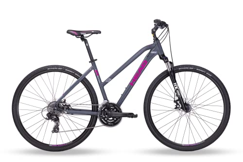 HEAD Damen I-Peak I Crossbike, Grau matt/pink, 50 cm HEAD Damen I-Peak I Crossbike, Grau matt/pink, 50 cm von HEAD