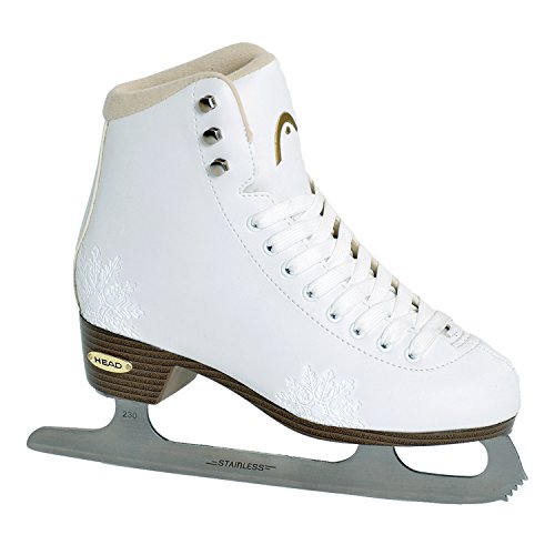 HEAD Eiskunstlauf Schlittschuhe Amber I Damen Schlittschuhe mit Edelstahlkufe I Schneeflocken-Design I ideal für Einsteigerinnen - Weiß HEAD Eiskunstlauf Schlittschuhe Amber I Damen Schlittschuhe mit Edelstahlkufe I Schneeflocken-Design I ideal für Einsteigerinnen - Weiß von HEAD
