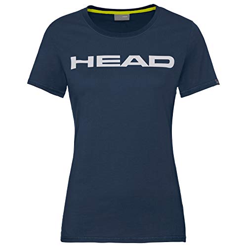 HEAD Damen T-Shirts Club Lucy W, darkblue/White, L, 814459-DBWHL von HEAD