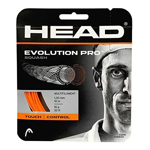 HEAD Evolution Pro Seil für Tennisschläger, Evolution Pro, orange, 110 m HEAD Evolution Pro Seil für Tennisschläger, Evolution Pro, orange, 110 m von HEAD
