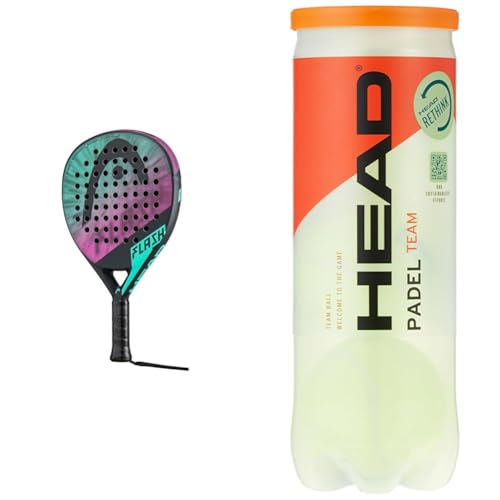 HEAD Flash 2023 Padelschläger, Mint/rosa & 3B HEAD PADEL von HEAD