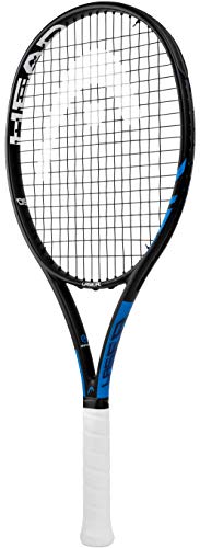 HEAD Graphene Laser Oversize-Tennisschläger mit großem Sweetspot und Power, vorbespannt, Schwarz/Blau von HEAD