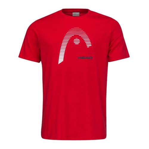 HEAD Herren Club Carl M T-Shirt, Rot, XXL EU von HEAD