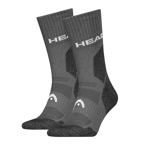 HEAD Unisex Hiking All Climates Crew Sock, Grau, 39-42 EU HEAD Unisex Hiking All Climates Crew Sock, Grau, 39-42 EU von HEAD
